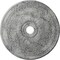 Ekena Millwork Oakleaf Medallion (Canopies up to 6 1/4"), 29 1/8"OD x 3 5/8"ID x 1"P, Ultra Pure White Crackle CM29OAUWC - alternate 1